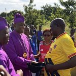 Archbishop Rev.Dr.Stephen Samuel  kaziimba Mugalu arrives in lango for farewell visit as church leaders, officials and lira residents turn out to welcome him